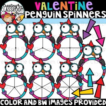 Valentine's Day Spinners Clipart Bundle, image 4