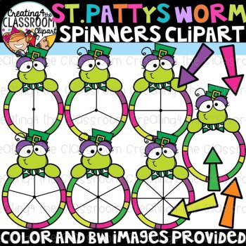 St. Patrick's Day Spinners Clipart Bundle {St. Patrick's Day Clipart}, image 2
