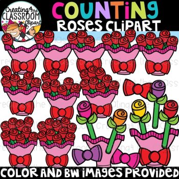 Valentines Counting Clipart Bundle {Valentines Day Clipart}, image 4