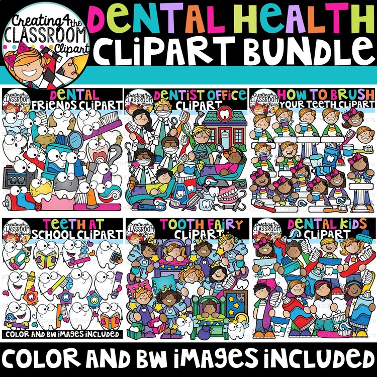 Dental Health Clipart Bundle {Dental Clipart}