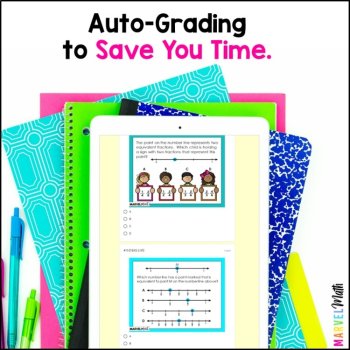 Google Classroom - 3rd Grade Fractions Review - Digital Math Station, image 3