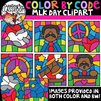 Holidays Color by Code Clipart Mega Bundle, image 2