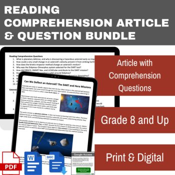 Can We Deflect an Asteroid? The DART and Hera Missions Reading | Grade 8 and Up, image 2