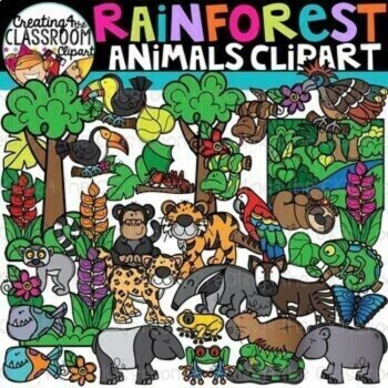 Animal Habitats Clipart MEGA Bundle – 6 Sets, image 2