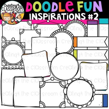 Doodle Fun Inspirations Clipart Bundle #2 {Sellers Clipart}, image 3
