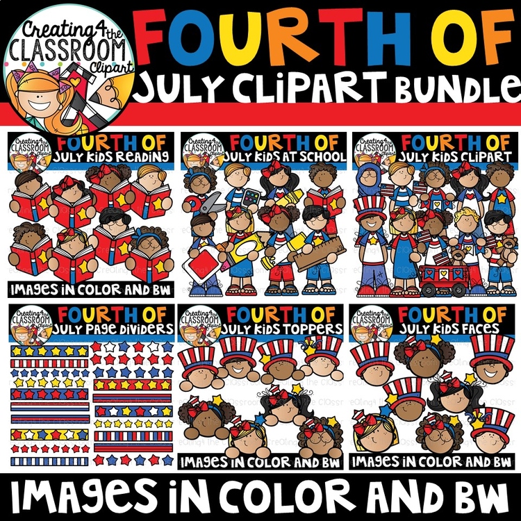 Fourth of July Clipart Bundle {4th of July Clipart}