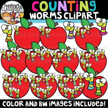 Back to School Counting Clipart Bundle {School Clipart}, image 4
