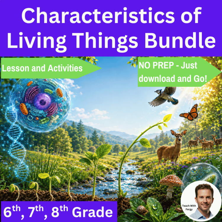 Characteristics of Living Things Lesson Bundle | What is Life, Living, Nonliving