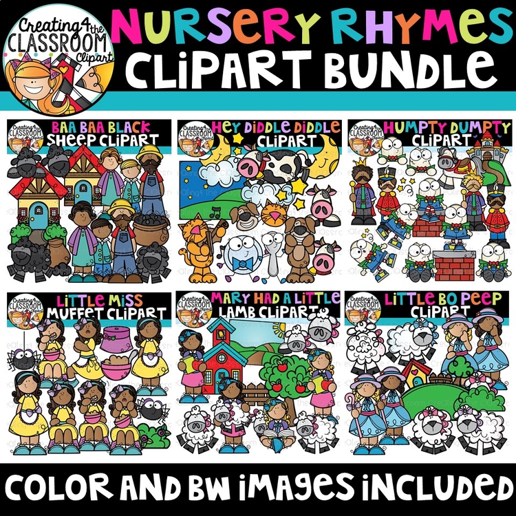 Nursery Rhymes Clipart Bundle {Nursery Rhymes Clipart}