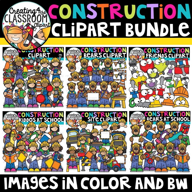 Construction Clipart Bundle {Construction Clipart}