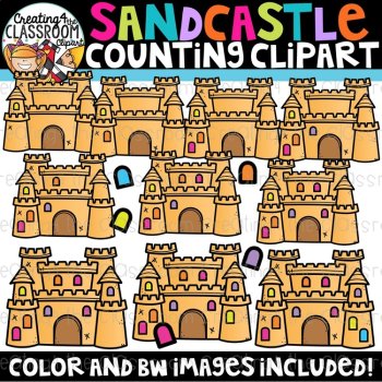 Summer Counting Clipart Bundle {Summer Clipart}, image 3