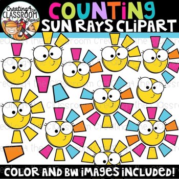 Summer Counting Clipart Bundle {Summer Clipart}, image 4