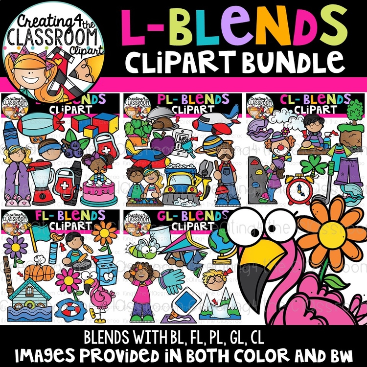 L Blends Clipart Bundle {Beginning Blends Clipart}