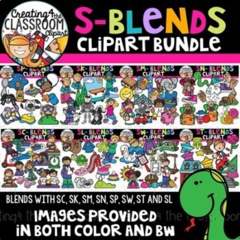 Beginning Blends Clipart Bundle | Beginning Consonant Blends Clipart | Phonics, image 3