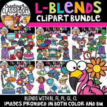 Beginning Blends Clipart Bundle | Beginning Consonant Blends Clipart | Phonics, image 4