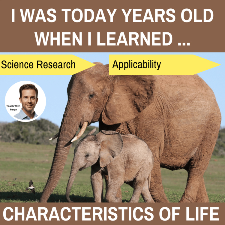 Characteristics of Life - I Was Today Years Old When I Learned | Living Things