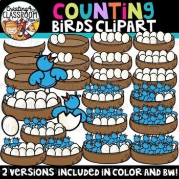Spring Counting Clipart Bundle {Spring Clipart}, image 3