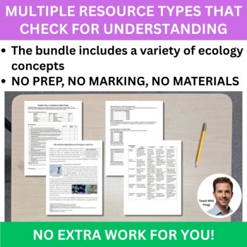 Food Chains and Food Webs Worksheet Bundle + Energy Flow in Ecosystems Lesson, image 4