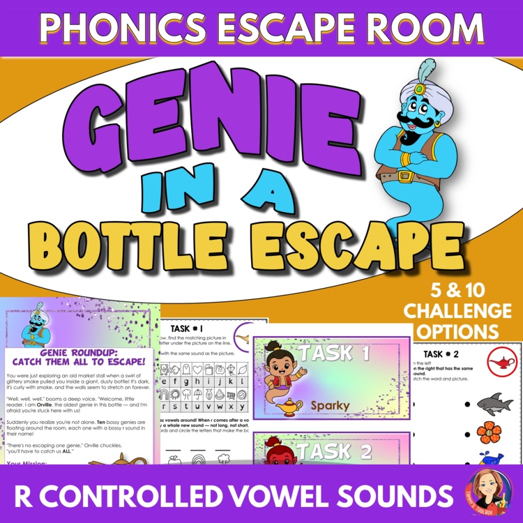 R-Controlled Vowels Phonics Escape Room | Bossy R Decoding Game