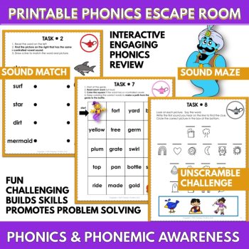 R-Controlled Vowels Phonics Escape Room | Bossy R Decoding Game, image 4
