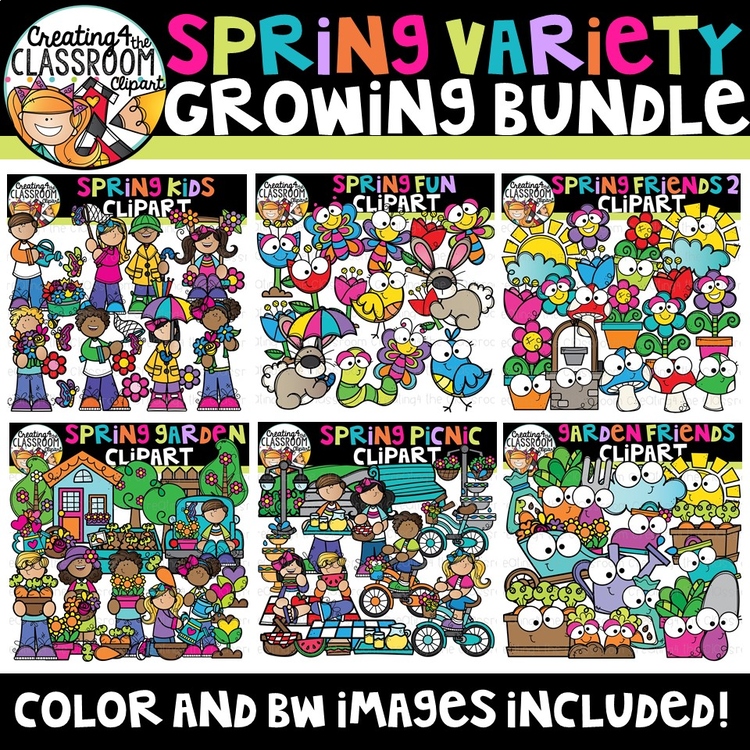 Spring Variety Clipart Bundle -Spring Clipart