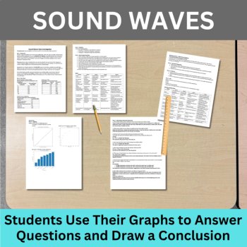 Waves and Energy Data Graphing Lab Bundle 6th, 7th, 8th Grade | Sound and Light, image 3