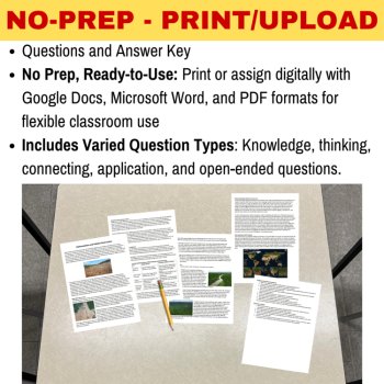 Human Impact & Sustainability - 13 Reading Article Bundle - 6th 7th 8th Grade, image 3