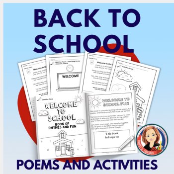 Back to School Decodable Poems & Phonics Activity Book | K-3 Literacy Packet, image 3