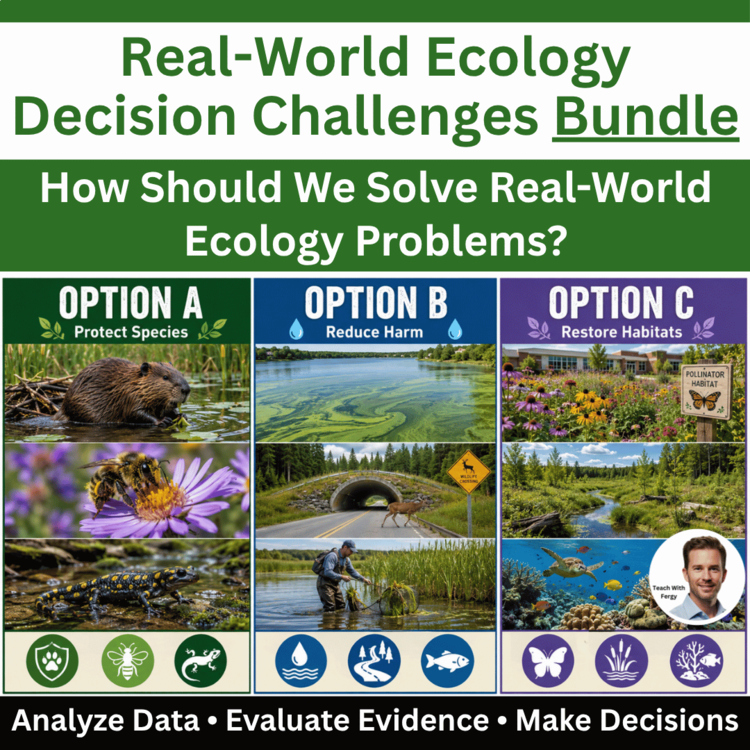 Real World Ecology Decision Challenges Bundle | Ecosystems Activity