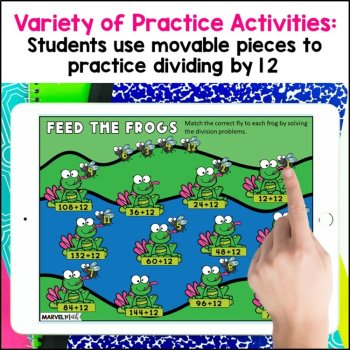 ÷ 12 FUN Division Facts Practice - Digital Activities - Division Fluency, image 2
