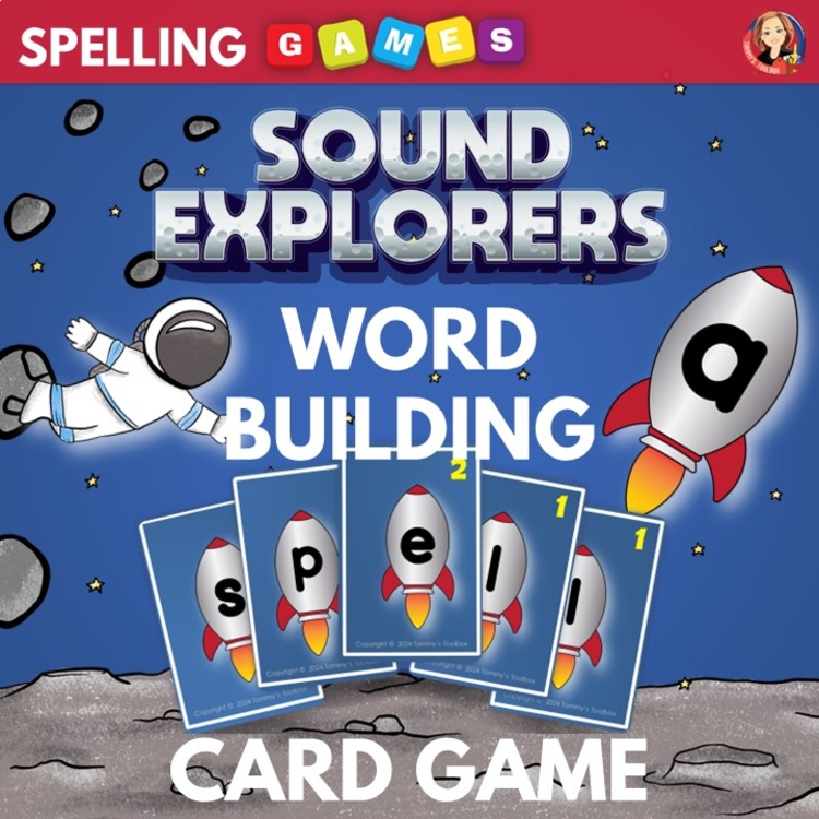 Phonics Spelling Word Game | Word Building Centers & Letter Sound Activities