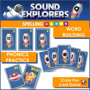 Phonics Spelling Word Game | Word Building Centers & Letter Sound Activities, image 2