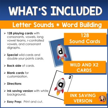 Phonics Spelling Word Game | Word Building Centers & Letter Sound Activities, image 4