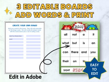 Create Your Own Editable Bingo Game with Digital Autofill Bingo Boards, image 3