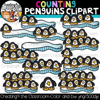 Winter Counting Clipart BUNDLE {Winter Clipart}, image 2