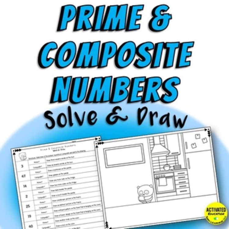Prime and Composite Numbers Color by Answer