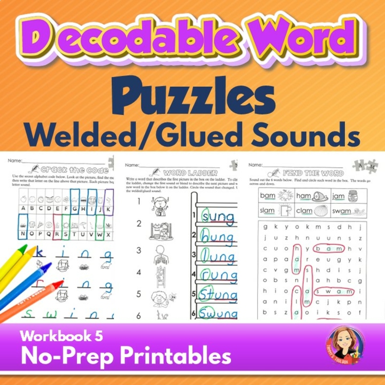 Decodable Glued Sounds Word Family Puzzles | Welded Sounds Phonics Activities