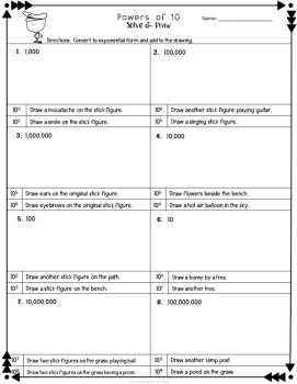 Powers of 10 Solve & Draw Practice and Review, image 3
