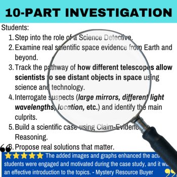 The Telescope Mystery - Space Activity | Space Telescopes, James Webb, Hubble, image 2
