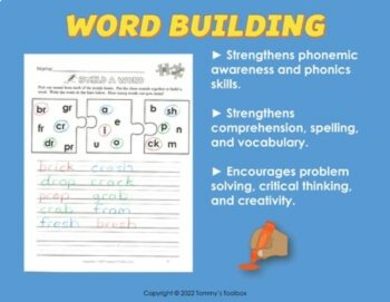 Consonant Blend Decodable Worksheets and Phonics Puzzles, image 3