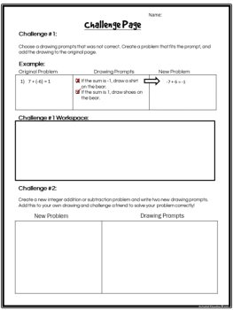 Adding & Subtracting Integers Color by Answer — Creative Integer Operations Math, image 4