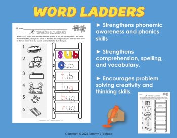 CVC Short Vowel Word Puzzles | Decodable Phonics Worksheets & Word Work Games, image 4