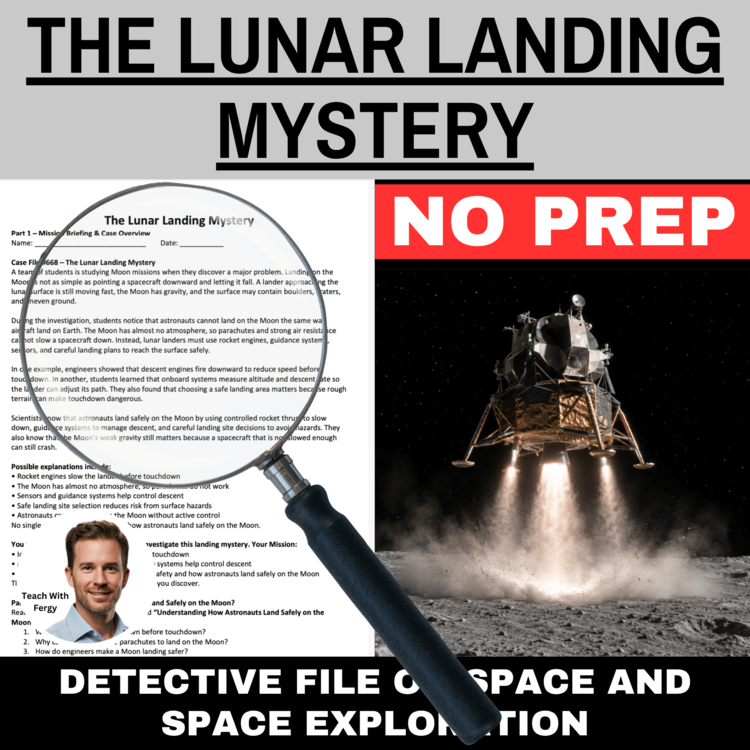 The Lunar Landing Mystery - Space Activity | How to Land Safely on the Moon