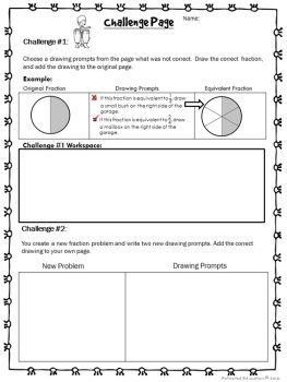 Equivalent Fractions Practice Color by Answer, image 4