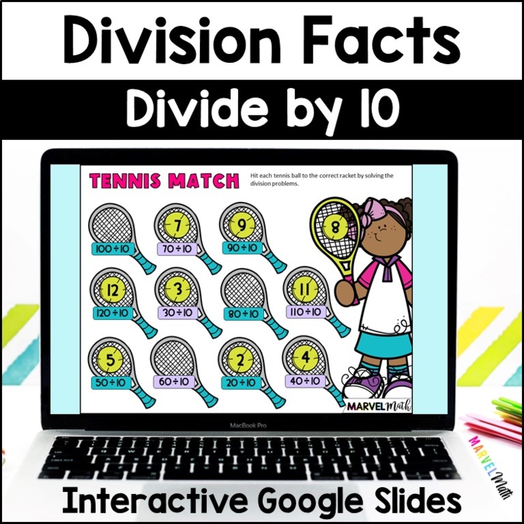 ÷ 10 FUN Division Facts Practice - Digital Activities - Division Fluency