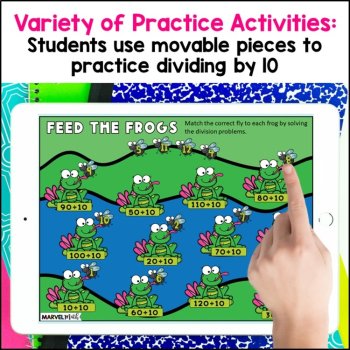 ÷ 10 FUN Division Facts Practice - Digital Activities - Division Fluency, image 2