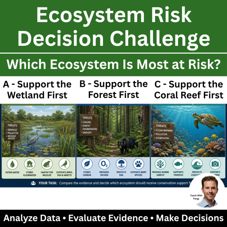 Ecosystem Risk Ecology Decision Challenge | Wetland, Coral Reef Restoration