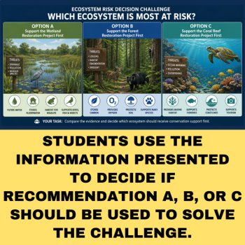Ecosystem Risk Ecology Decision Challenge | Wetland, Coral Reef Restoration, image 4