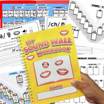 Personal Sound Wall Science of Reading Worksheets, Folder, Phonics Workbook, image 2