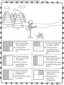 Understanding Fractions Color by Answer | Creative Math Art Activity, image 4